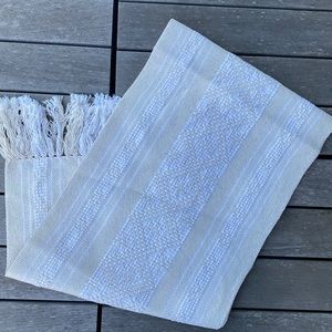 White/off white table runner from Mexico